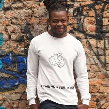 Black American Man wearing Kooky's funny sweatshirt - Men's sweatshirts collection