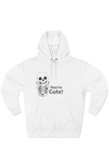 Men's Midweight Fleece Hoodie "You're Cute"