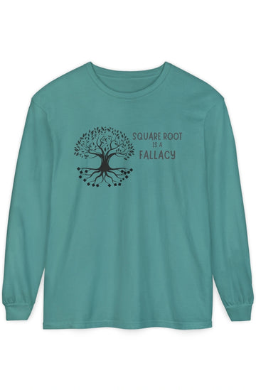 Men's Midweight Long Sleeve T-Shirt "Square Root Is a Fallacy"