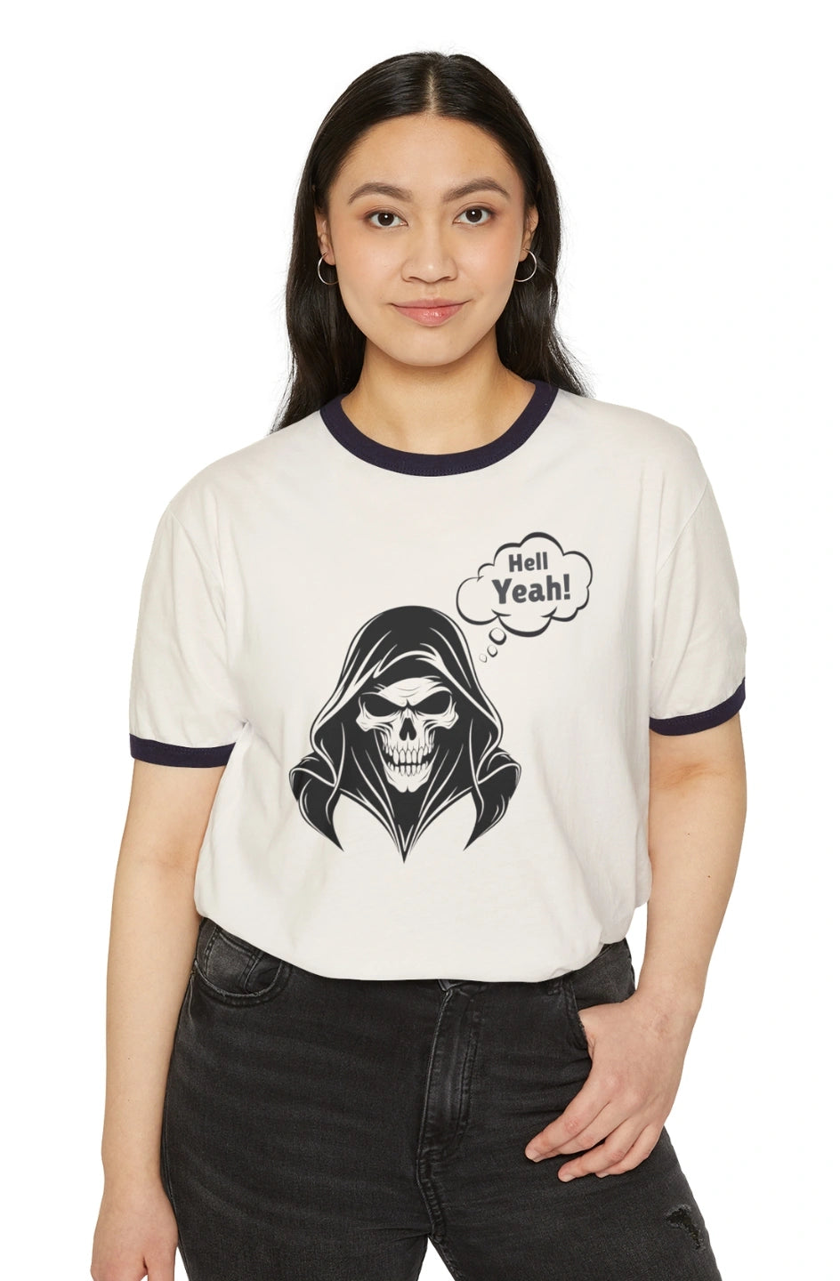 Women's Lightweight Ringer T-Shirt "Hell Yeah!"
