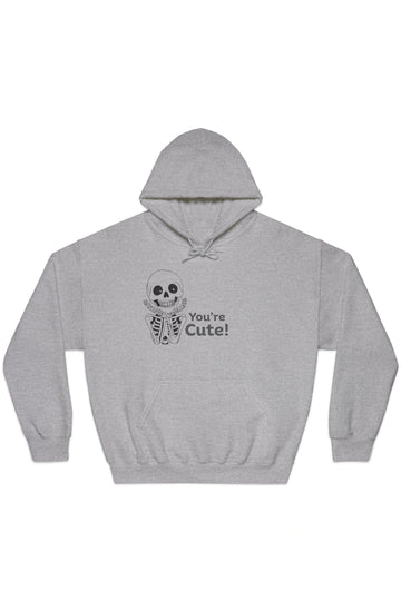 Women's Medium Heavy Hoodie "You're Cute"