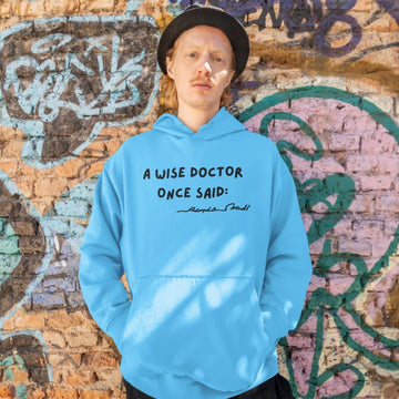 Kooky American man posing in a fresh funny hoodie - New Collection
