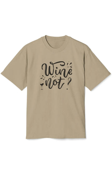 Men's Heavyweight Boxy T-Shirt "Wine Not?"