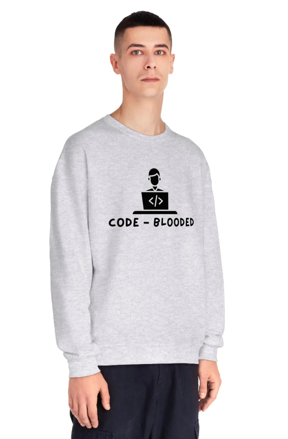Men's Midweight Crewneck Sweatshirt "Code Blooded"