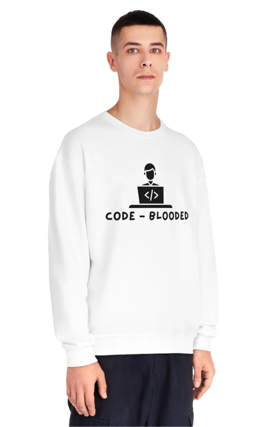 Men's Midweight Crewneck Sweatshirt "Code Blooded"