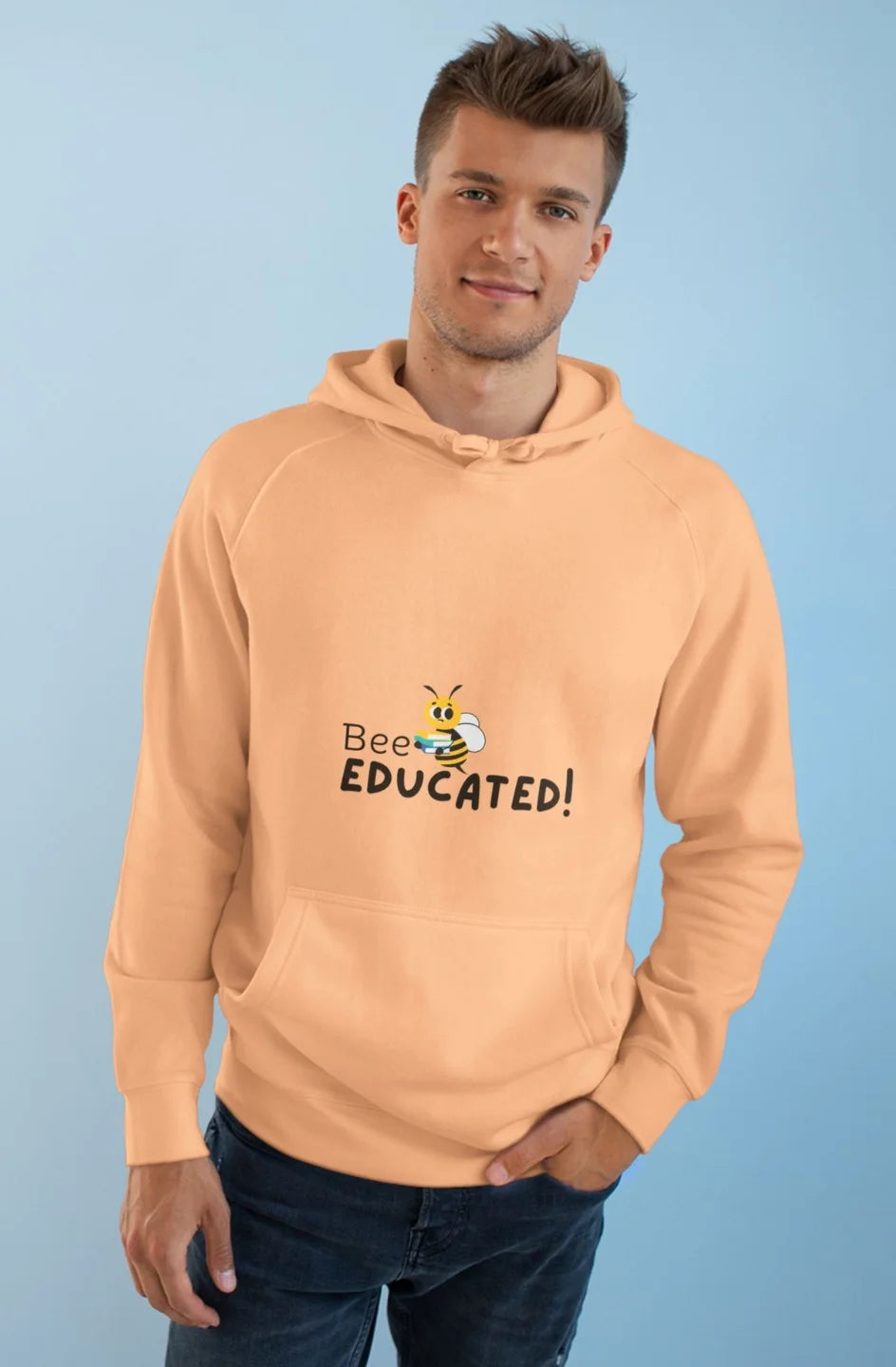 Men's Midweight Hoodie "Bee Educated"