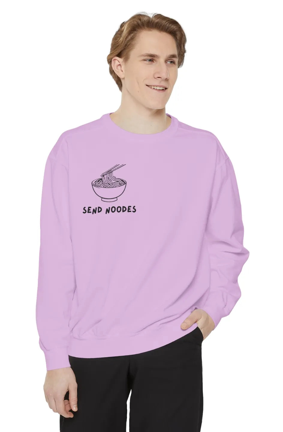 Men's Medium Heavy Sweatshirt "Send Noodes"