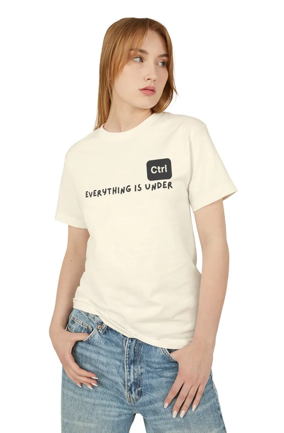 Women's Medium Heavy Tee "Everything is under ctrl"