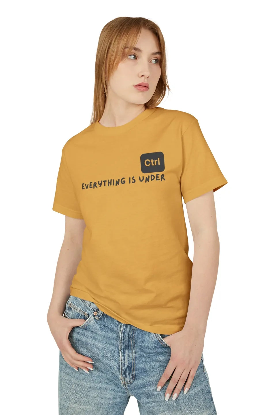Women's Medium Heavy Tee "Everything is under ctrl"