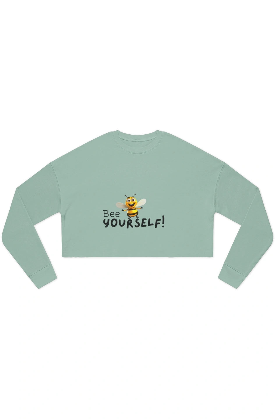 Women's Midweight Crop Sweatshirt "Bee Yourself"