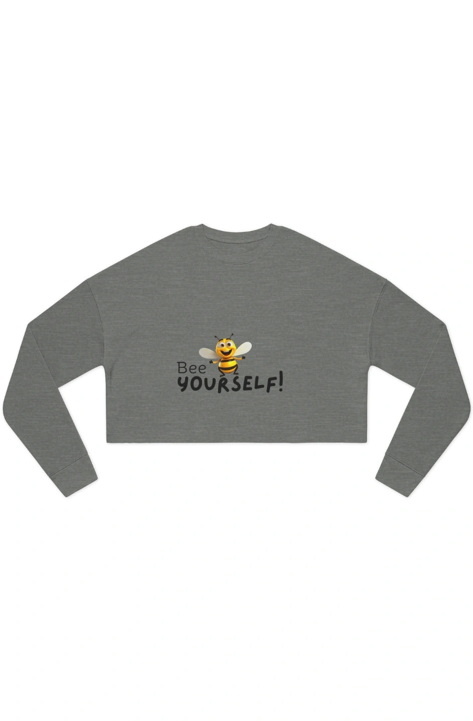 Women's Midweight Crop Sweatshirt "Bee Yourself"