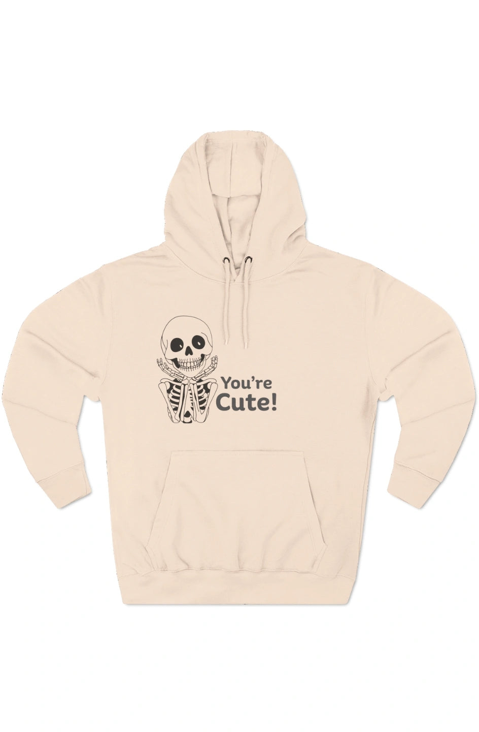 Men's Midweight Fleece Hoodie "You're Cute"