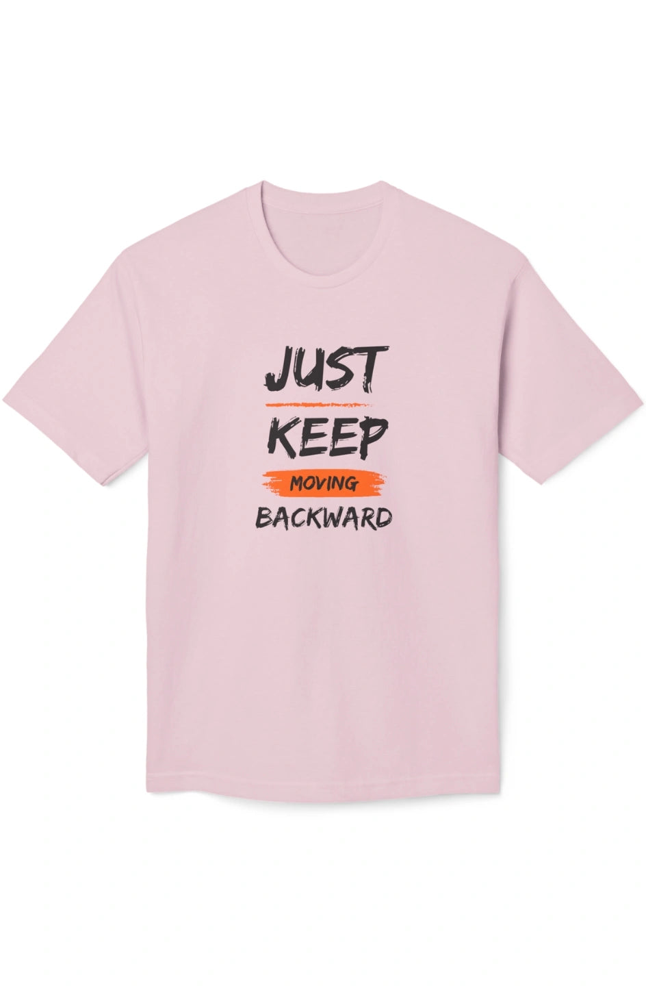 Men's Midweight T-shirt "Just Keep Moving Backward"