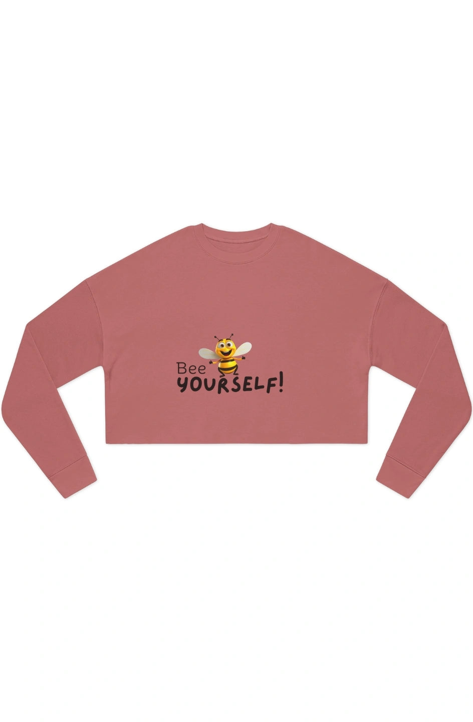 Women's Midweight Crop Sweatshirt "Bee Yourself"