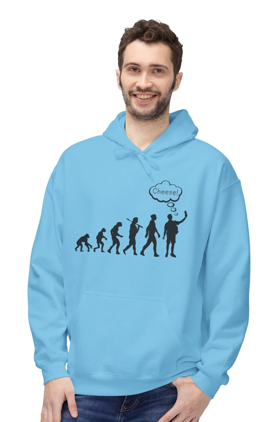 Men's Midweight Fleece Hoodie "Cheese!"