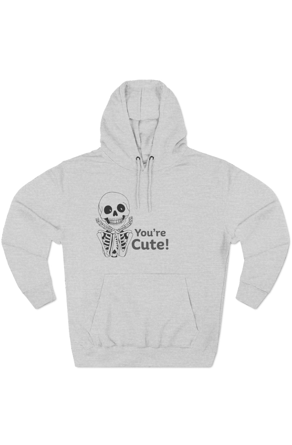 Men's Midweight Fleece Hoodie "You're Cute"