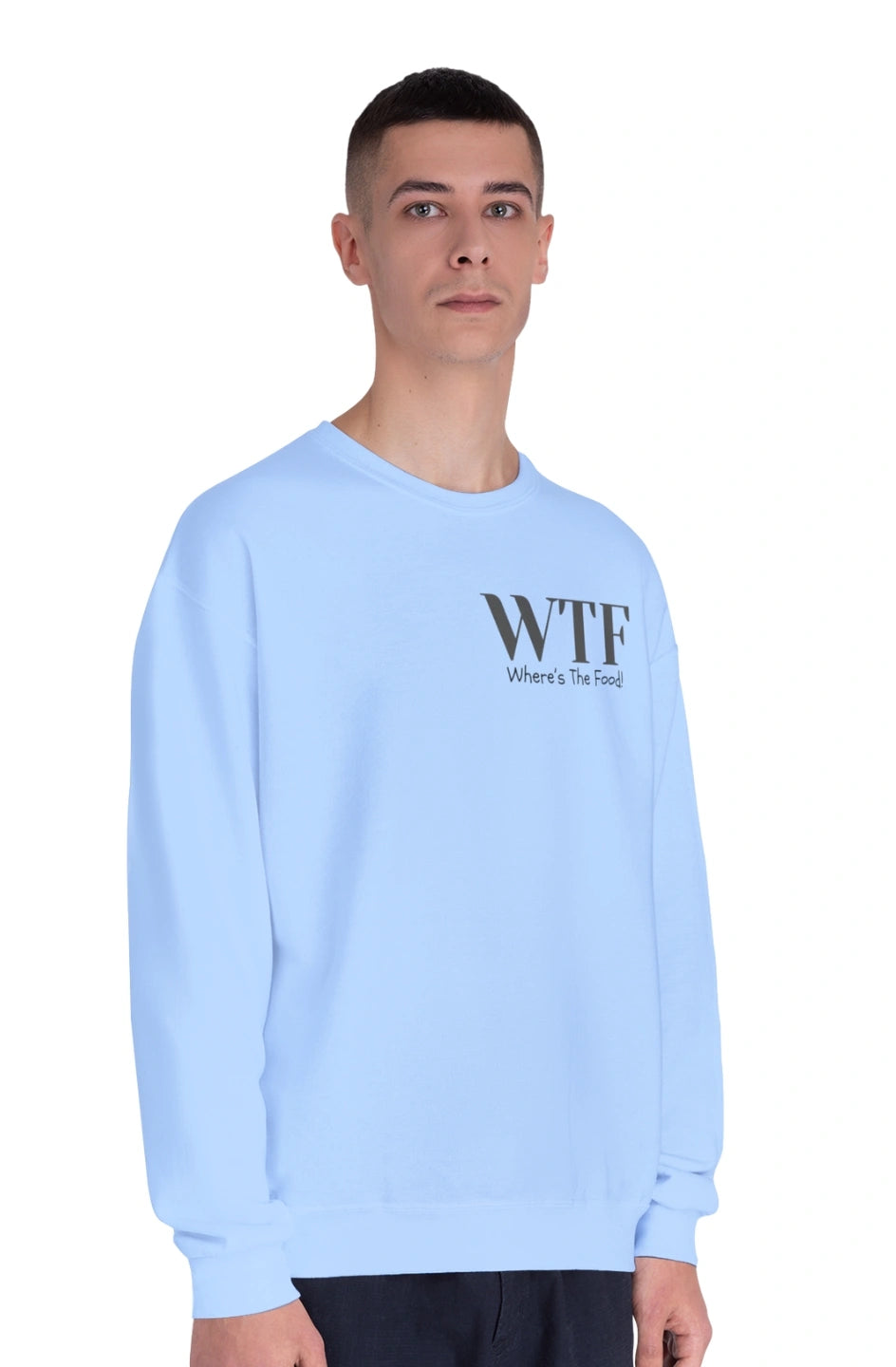 Men's Midweight Sweatshirt "WTF - Where's The Food"