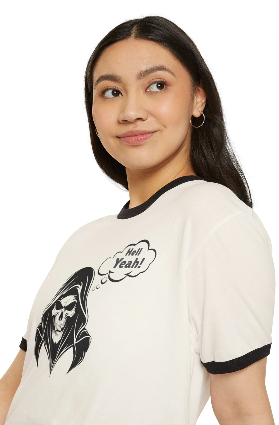 Women's Lightweight Ringer T-Shirt "Hell Yeah!"