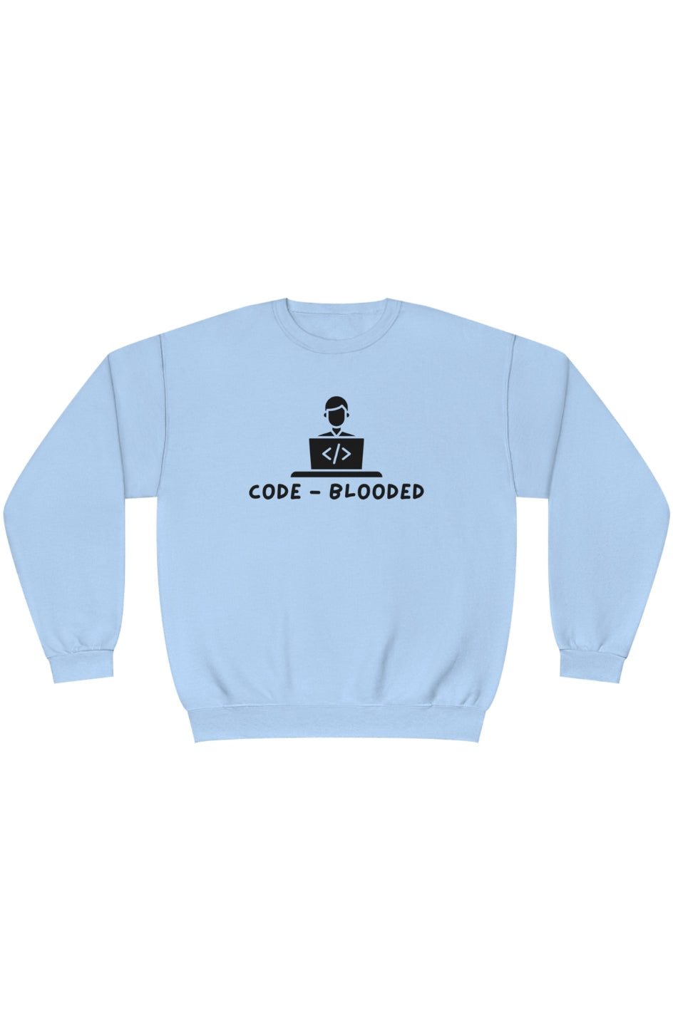 Men's Crewneck Sweatshirt "Code Blooded"