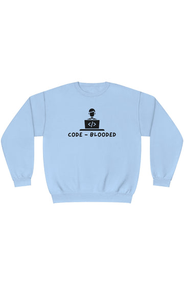 Men's Crewneck Sweatshirt "Code Blooded"