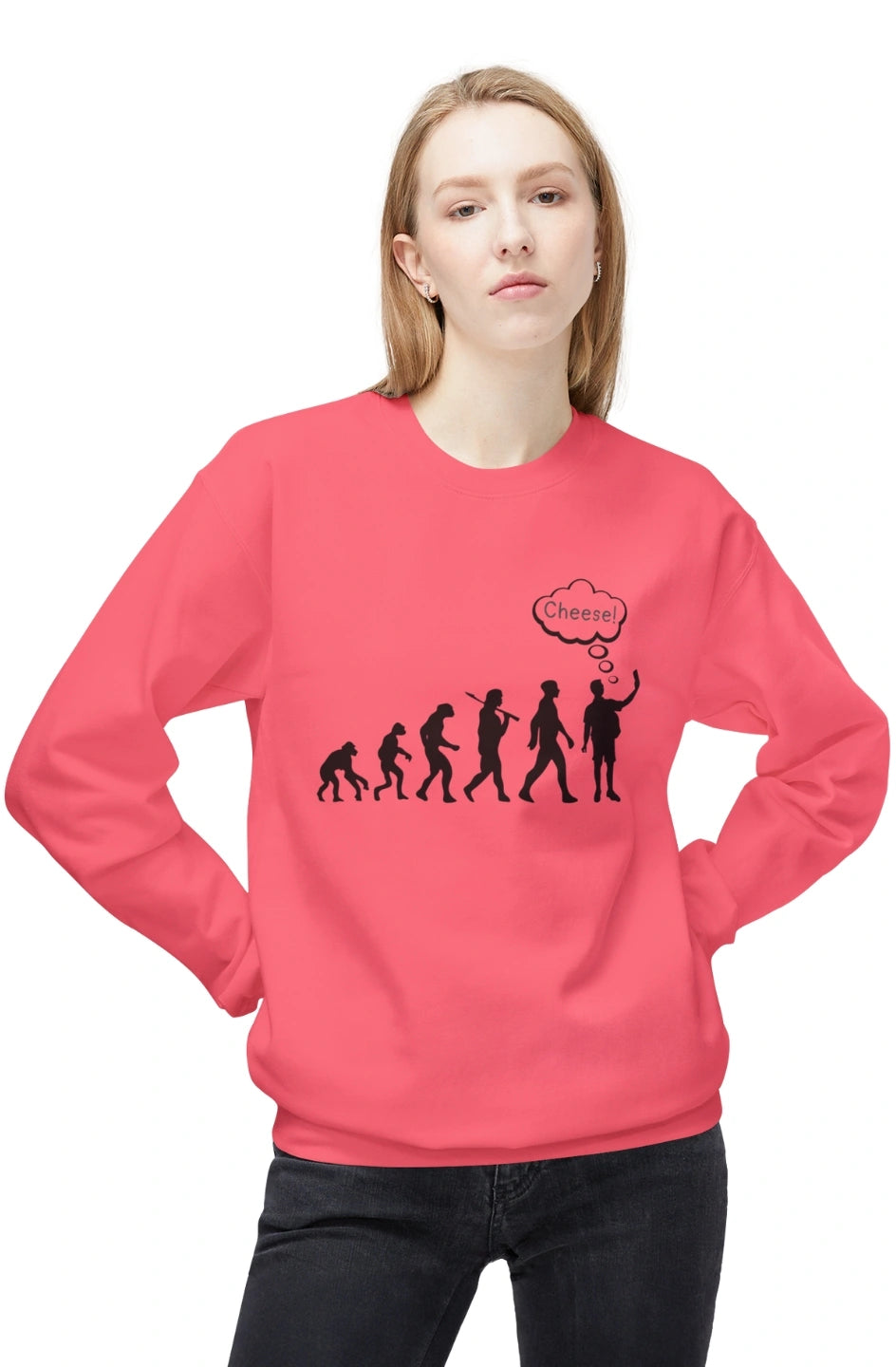 Women's Midweight Sweatshirt "Cheese!"
