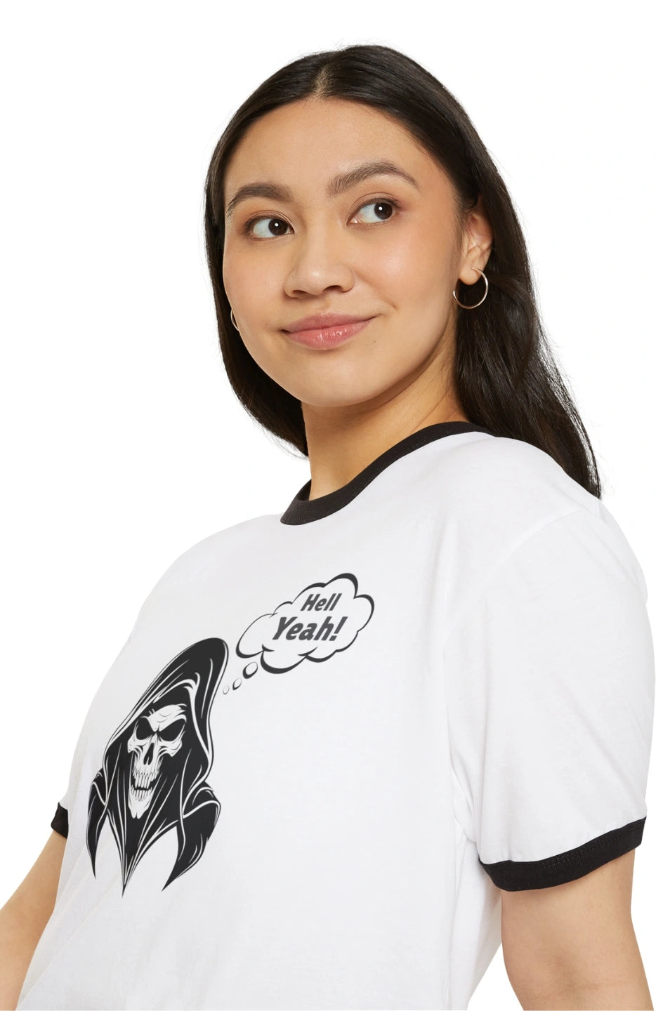Women's Lightweight Ringer T-Shirt "Hell Yeah!"