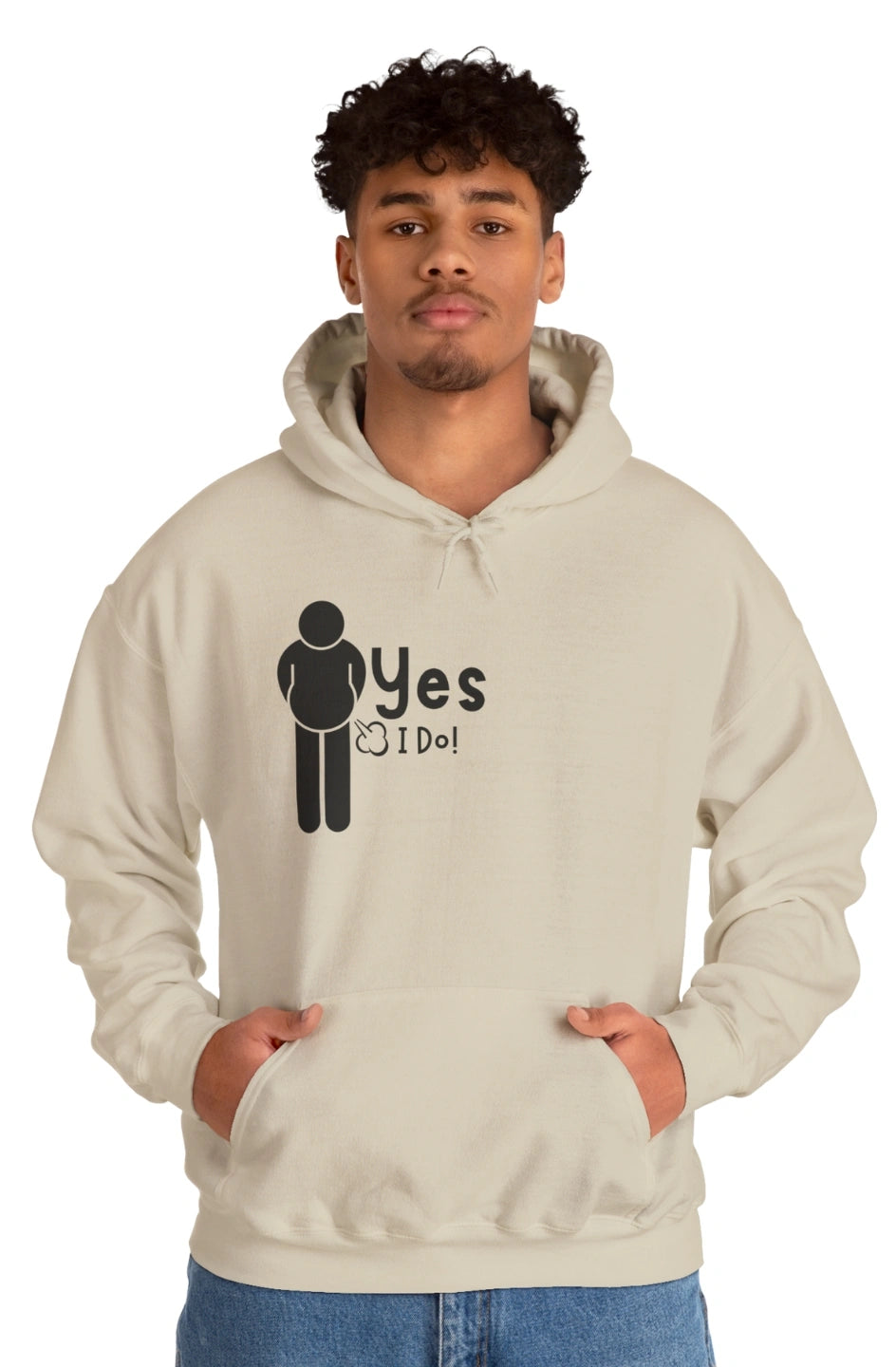 Men's Midweight Hoodie "Yes, I Do!"