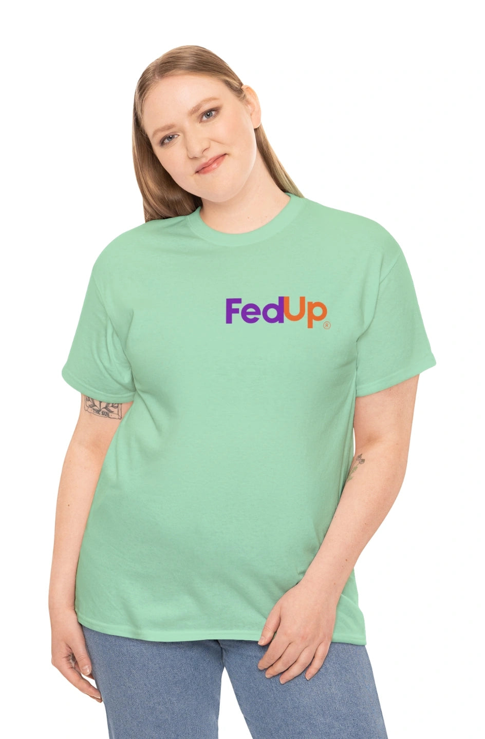 Women's Midweight Staple Tee "FedUp"