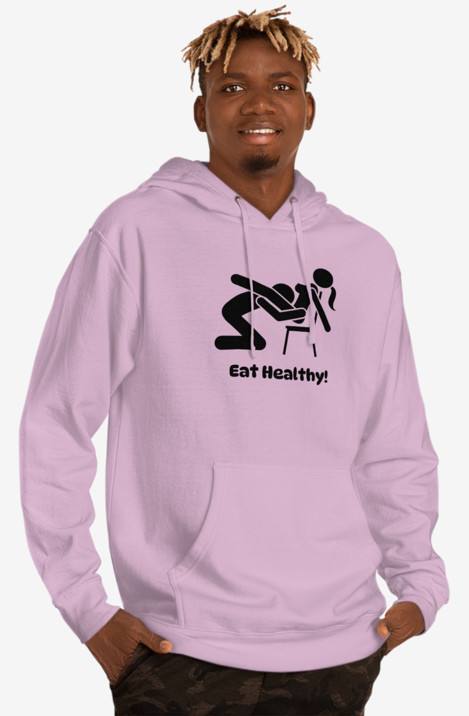 Mid Weight hoodie - Eat Healthy