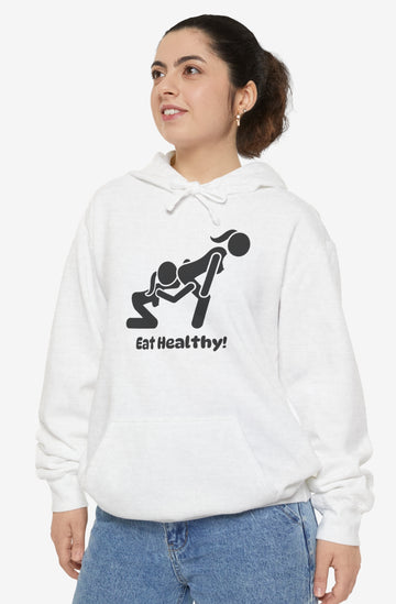 Garment Dyed Hoodie - Eat Healthy