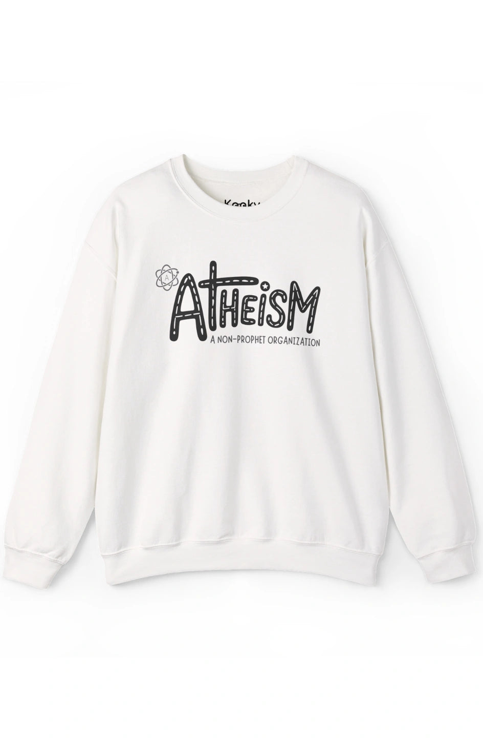 Men's Medium Heavy Sweatshirt "Atheism: A Non-Prophet Organization"