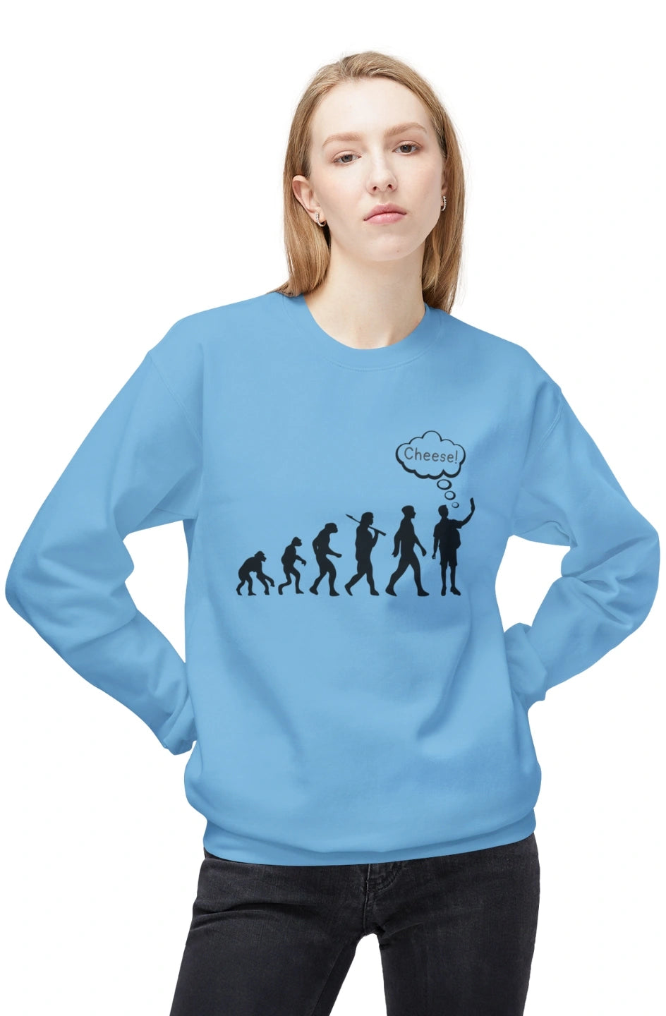 Women's Midweight Sweatshirt "Cheese!"