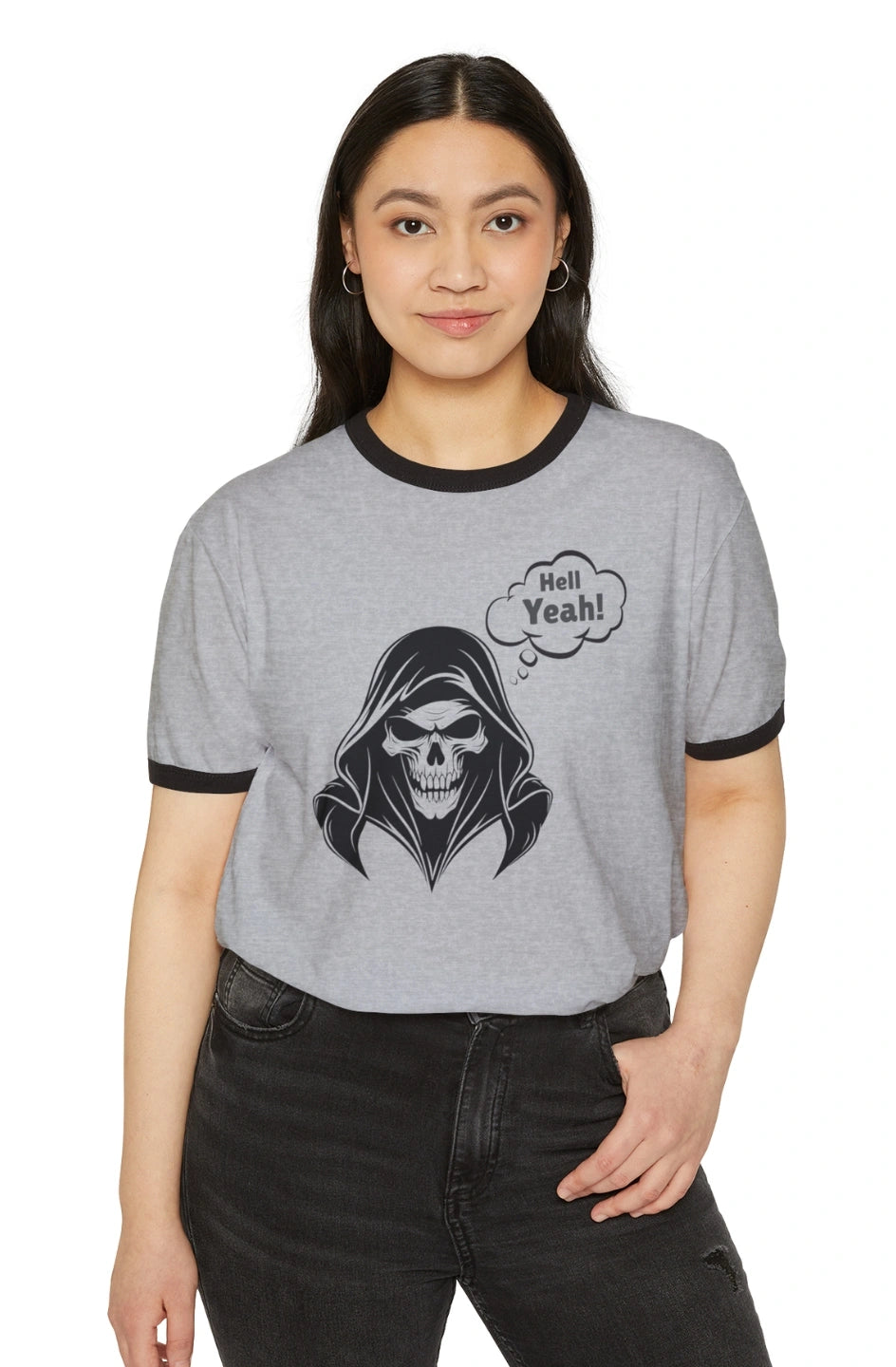 Women's Lightweight Ringer T-Shirt "Hell Yeah!"