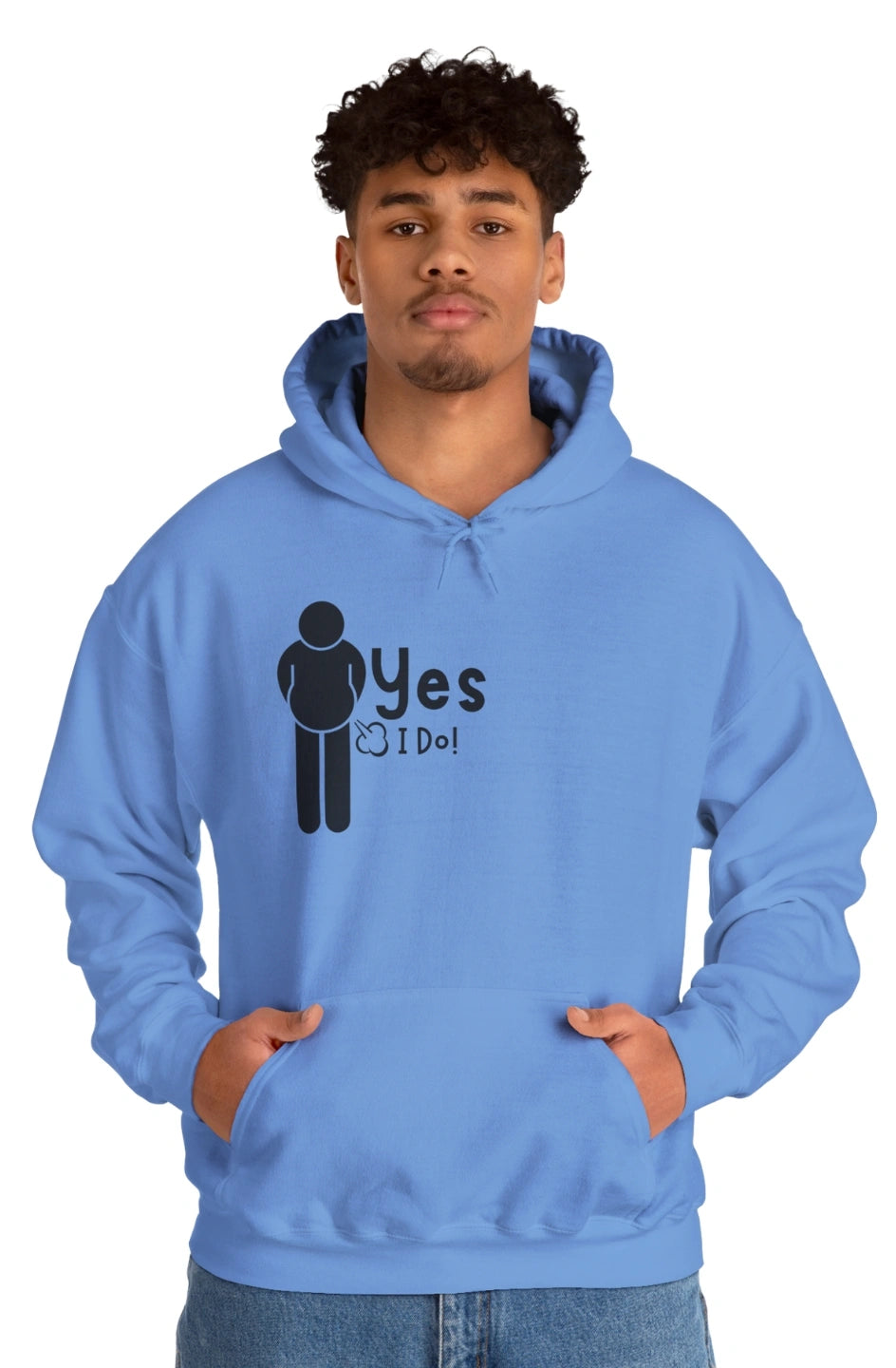 Men's Midweight Hoodie "Yes, I Do!"
