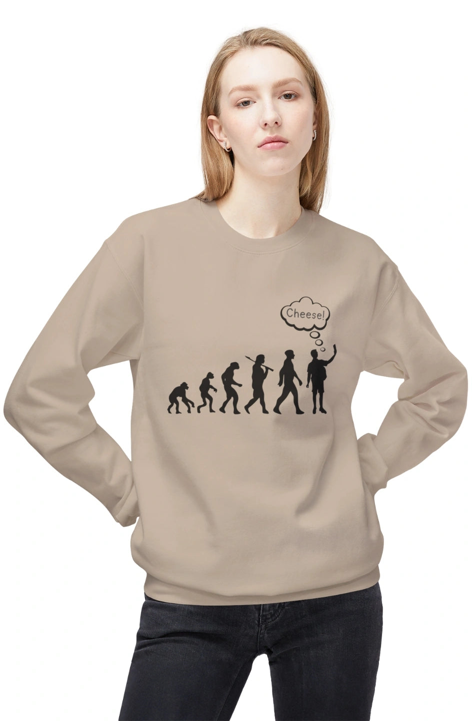 Women's Midweight Sweatshirt "Cheese!"