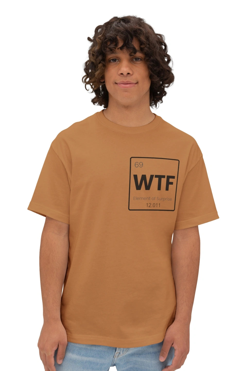 Men's Midweight Boxy Tee "WTF: Element of Surprise"