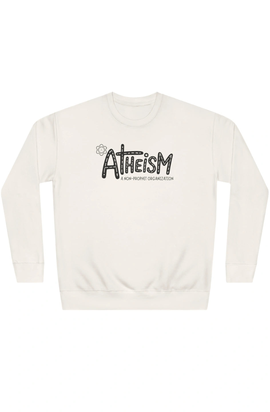 Women's Medium Heavy Sweatshirt "Atheism: A Non-Prophet Organization"
