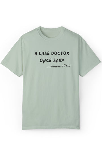 Men's Garment-Dyed Midweight T-shirt "Wise Doctor"