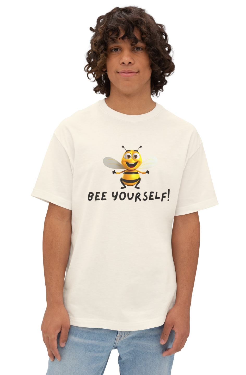 Men's Oversized Boxy T-Shirt "Bee Yourself"