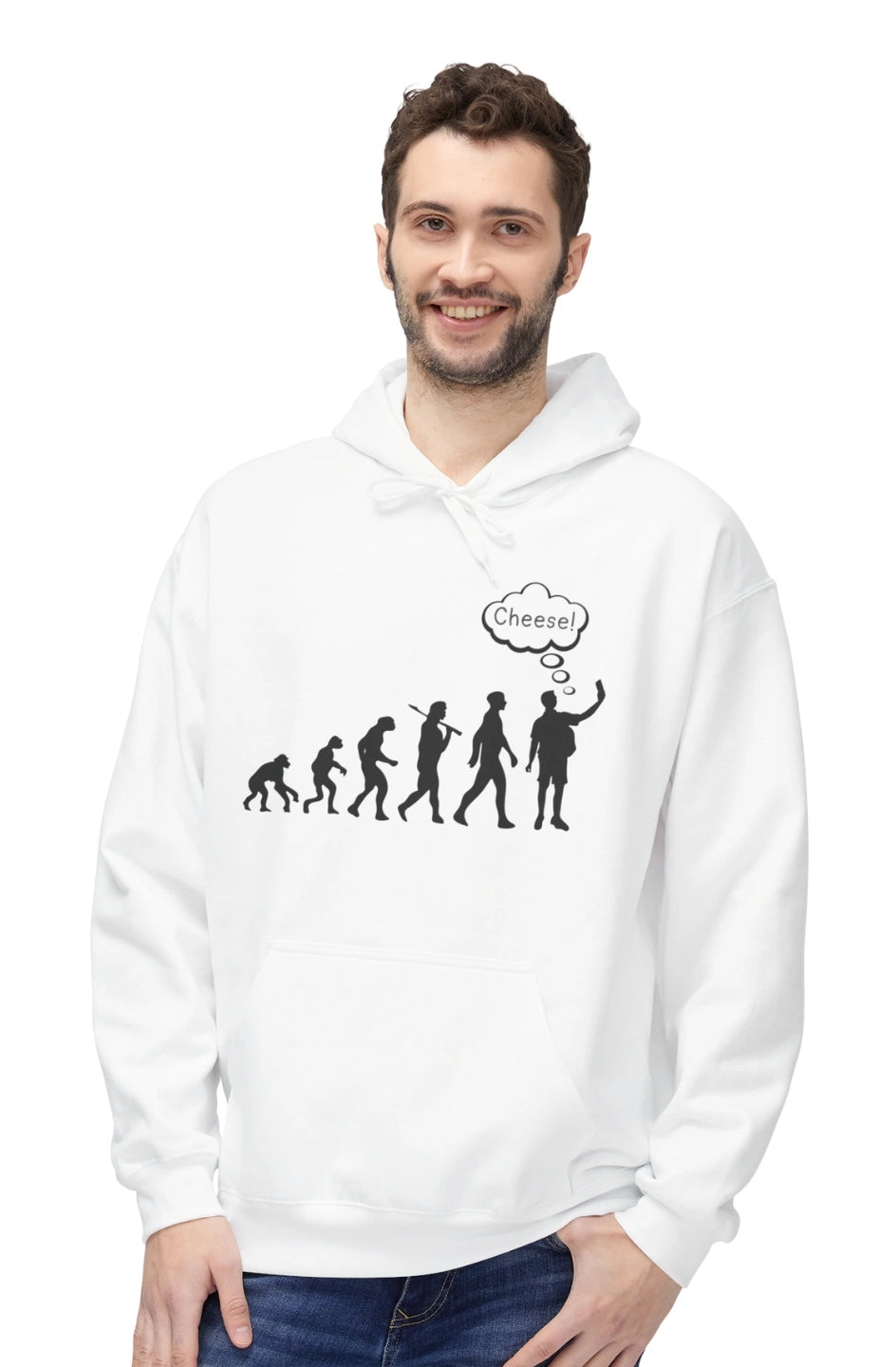 Men's Midweight Fleece Hoodie "Cheese!"