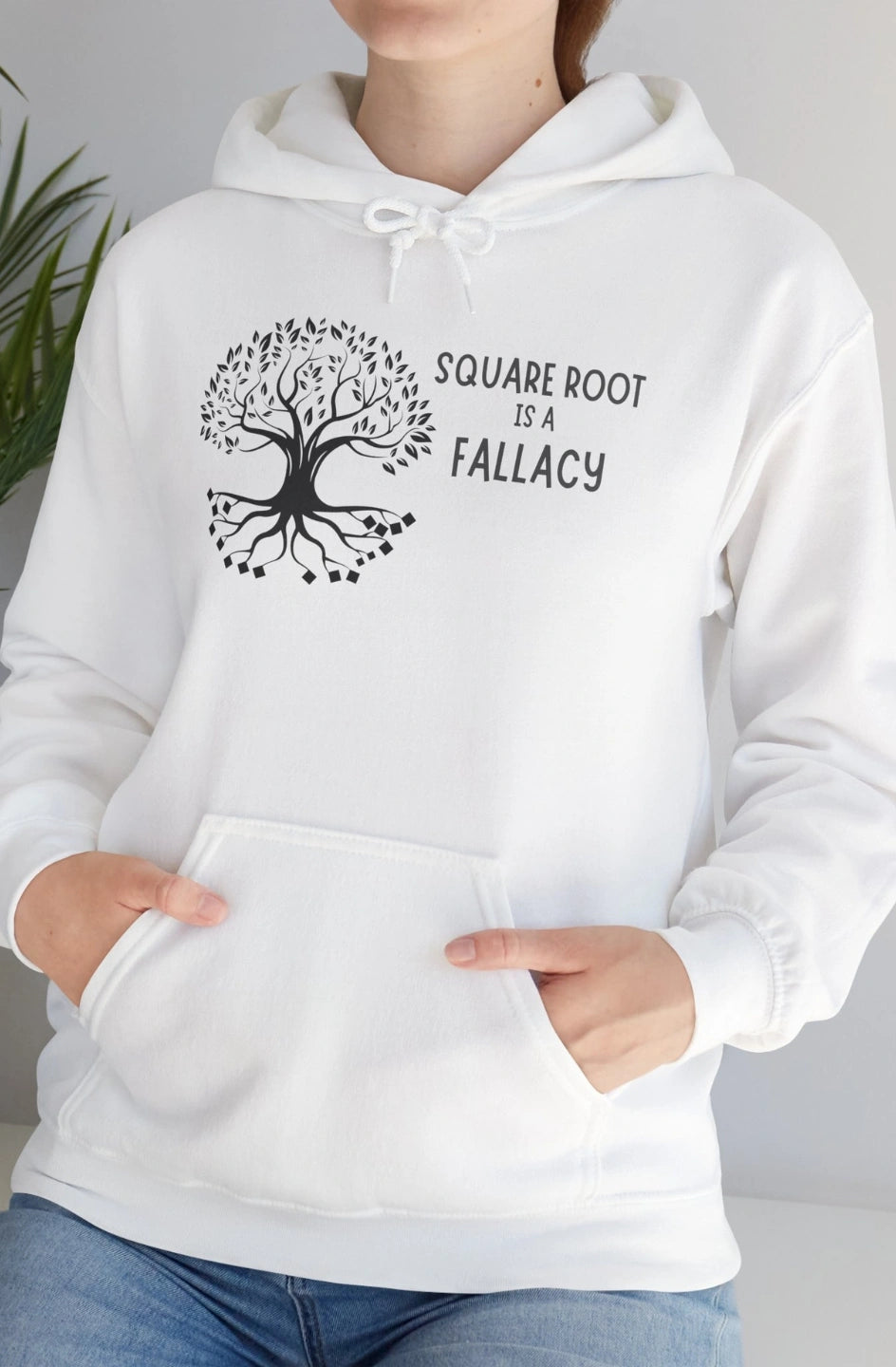 Women's Midweight Hoodie "Square Root is a Fallacy"