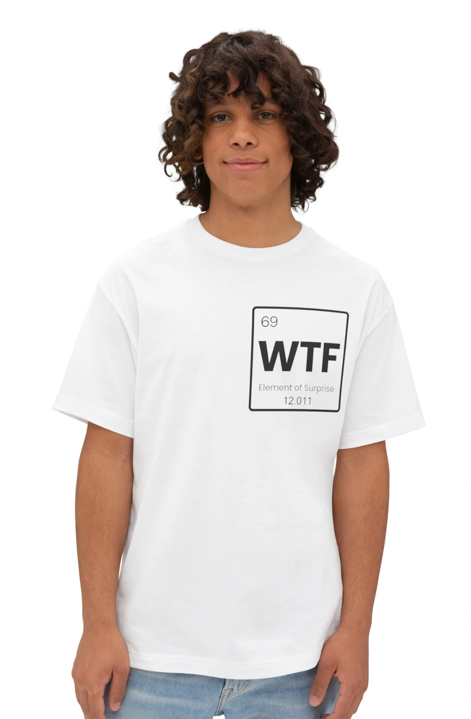 Men's Midweight Boxy Tee "WTF: Element of Surprise"