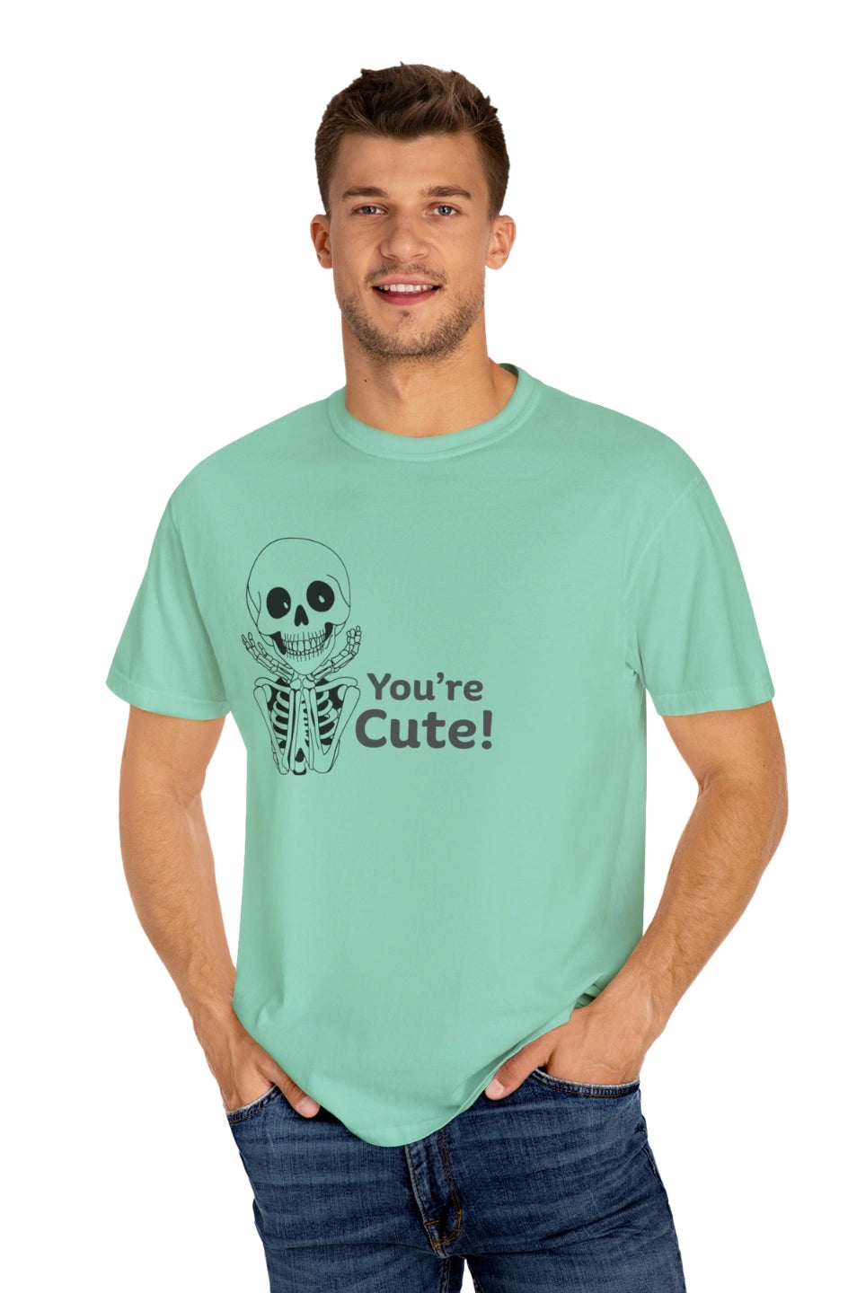 Men's Midweight Garment-Dyed T-shirt "You're Cute"