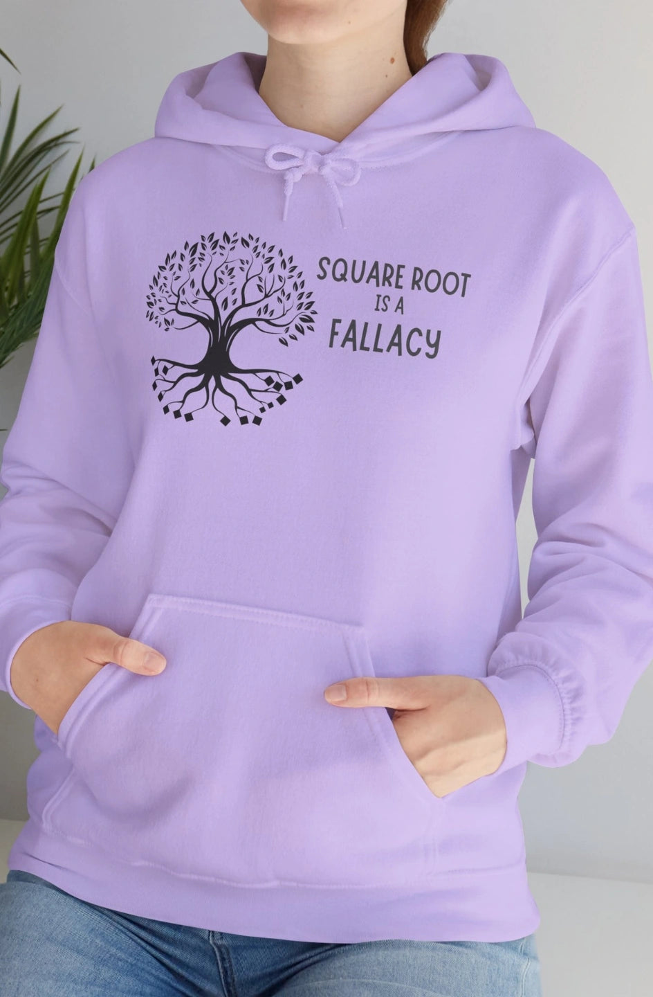 Women's Midweight Hoodie "Square Root is a Fallacy"