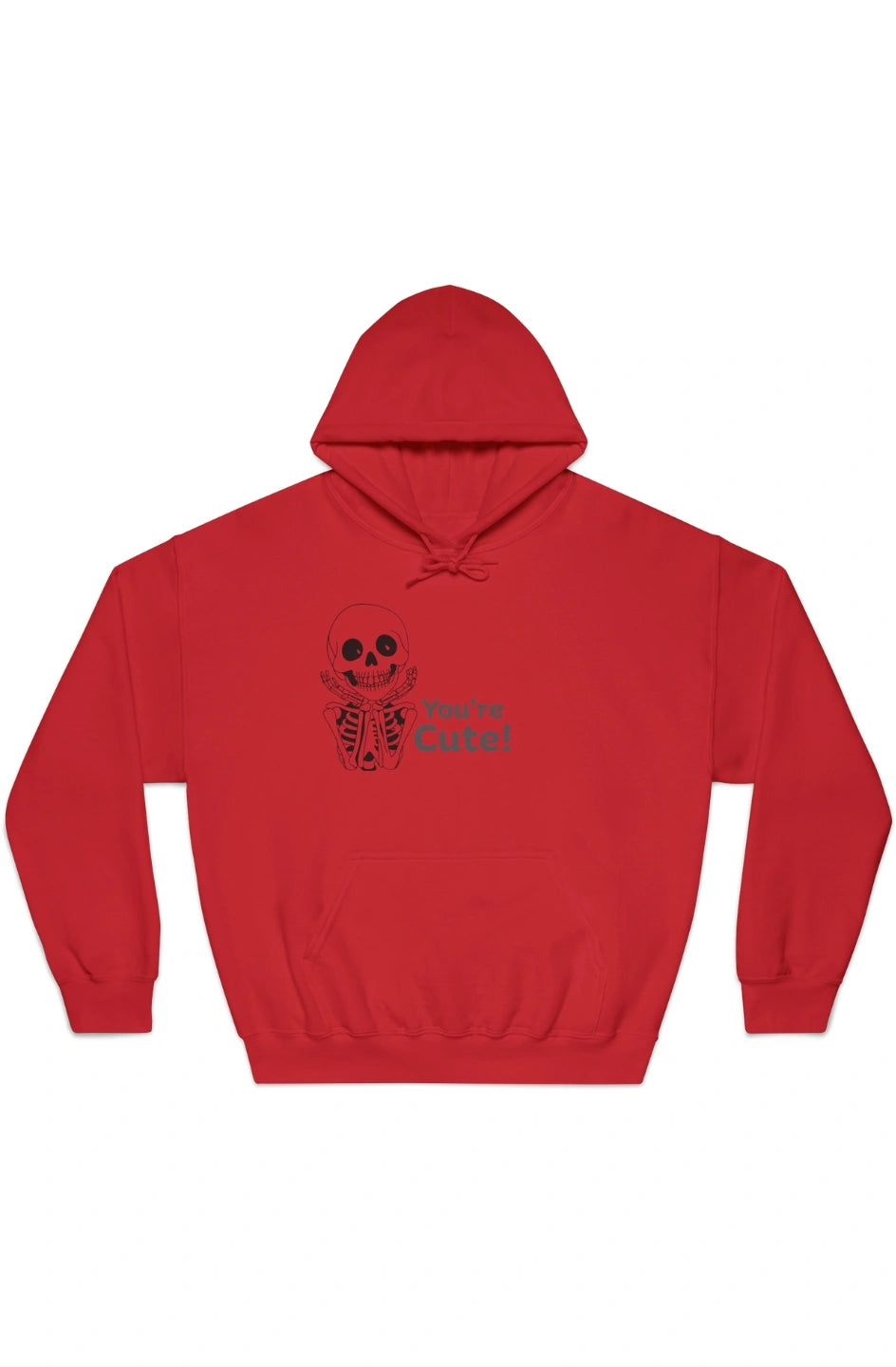 Women's Medium Heavy Hoodie "You're Cute"