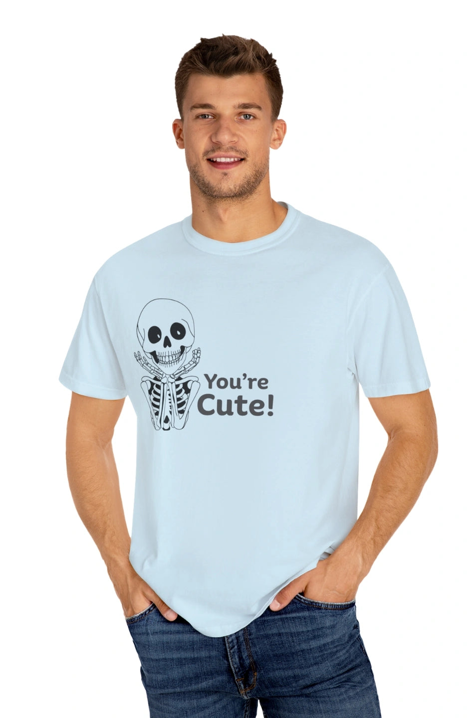 Men's Midweight Garment-Dyed T-shirt "You're Cute"