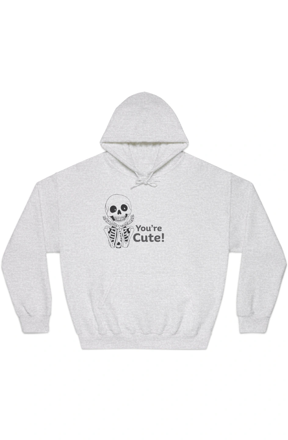 Women's Medium Heavy Hoodie "You're Cute"