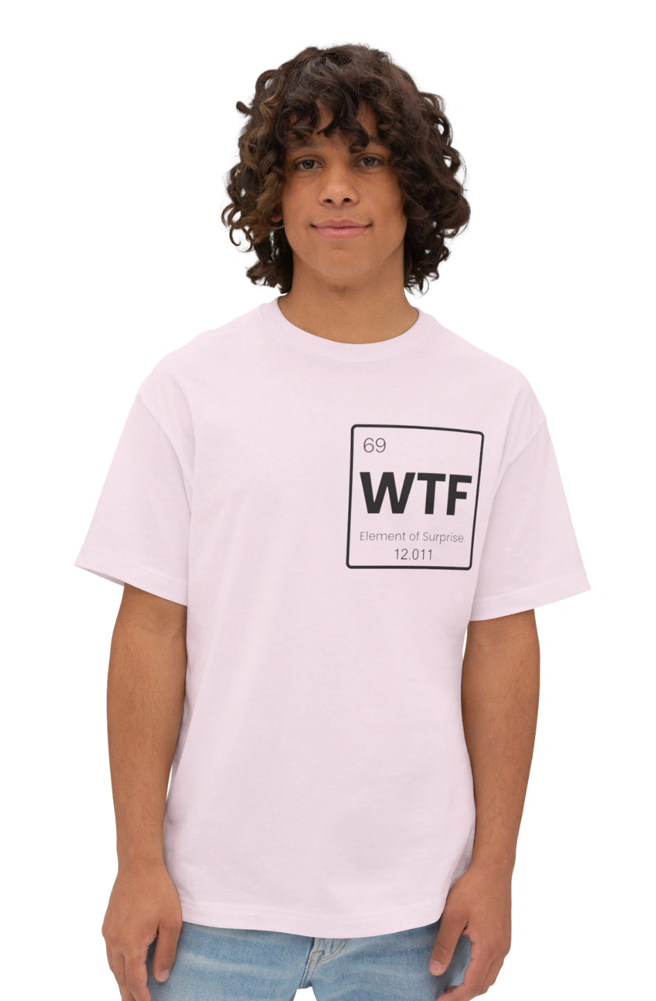 Men's Midweight Boxy Tee "WTF: Element of Surprise"