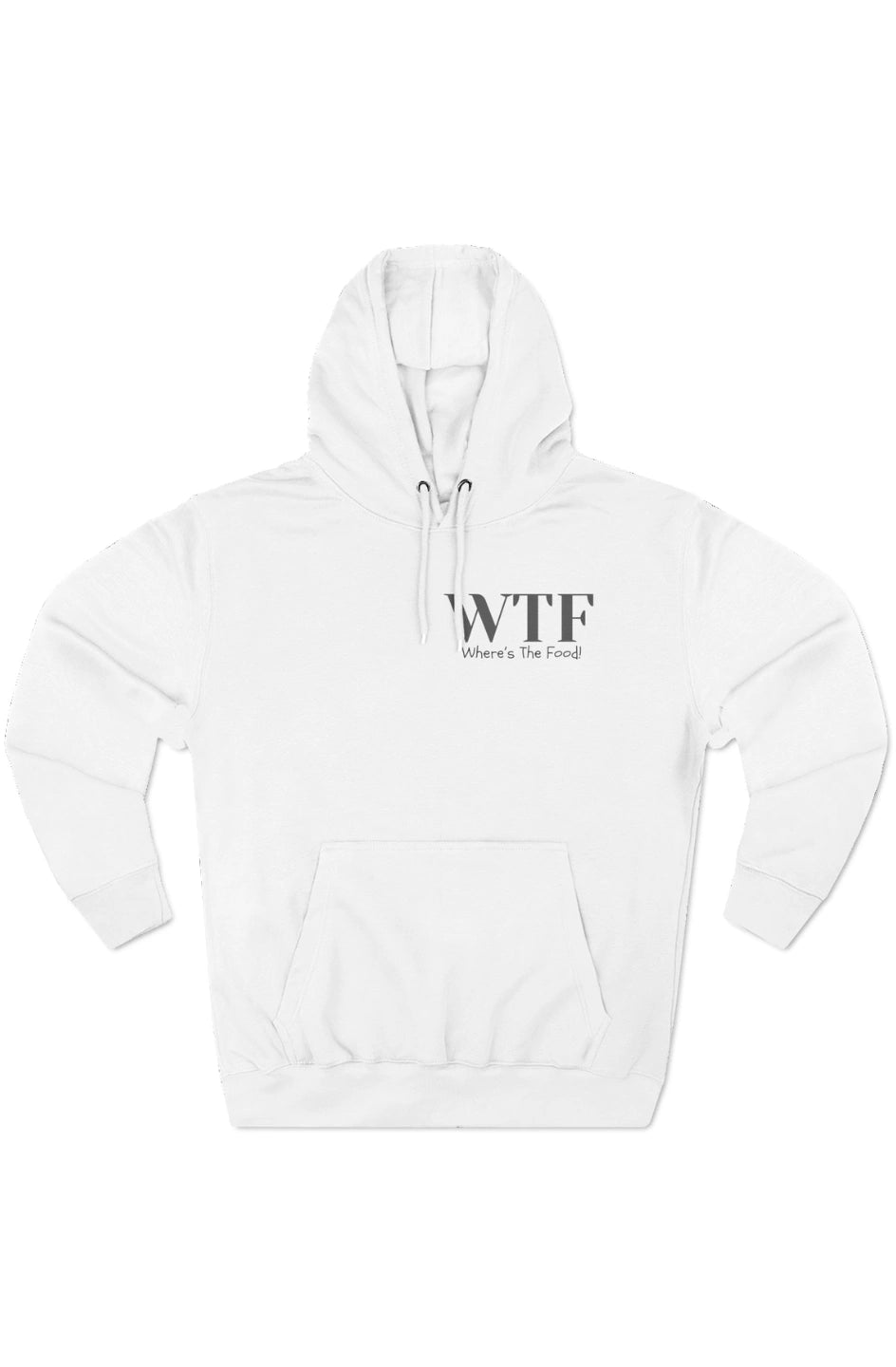 Women's Medium Heavy Hoodie "WTF - Where's The Food"