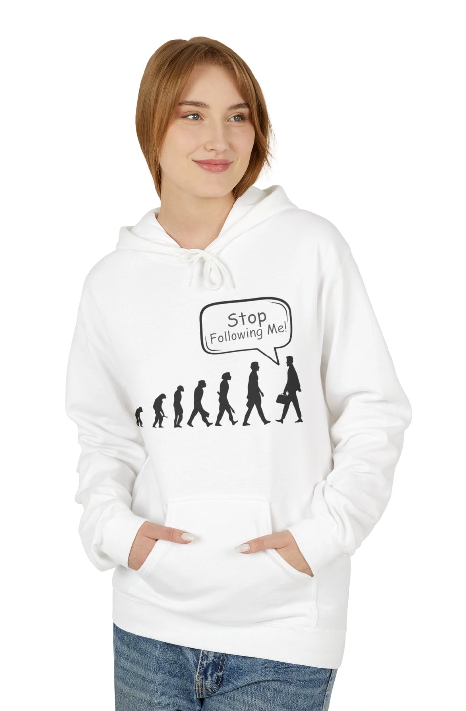 Women's Midweight Hoodie "Stop Following Me!"